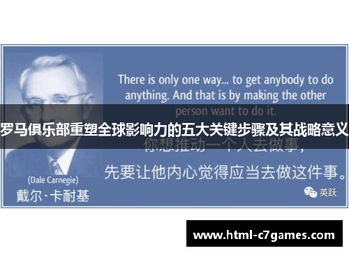 罗马俱乐部重塑全球影响力的五大关键步骤及其战略意义 罗马俱乐部重塑全球影响力的五大关键步骤及其战略意义